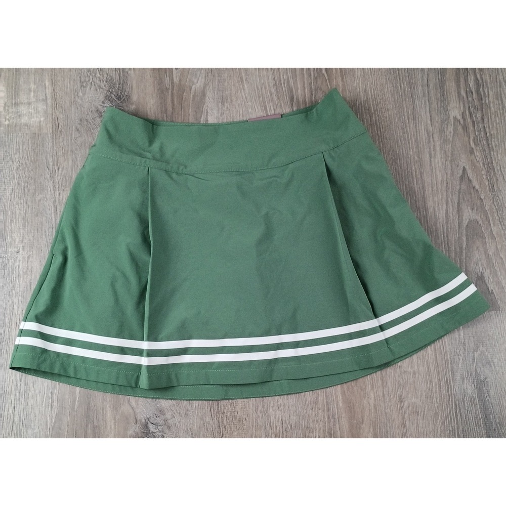 Women's CALIA Green Side Zip Pleated‎ Truelight Skort Size 6 Golf Wicking UV NEW